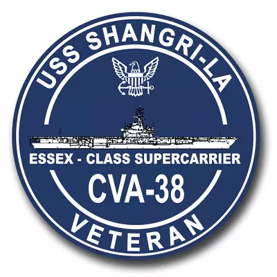 USS Shangri-La CVA-38 Veteran Decal Officially Licensed US Navy • $8.95