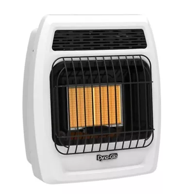 Dyna-Glo 12000 BTU White Dual Fuel Propane Natural Gas Infrared Vent Free Heater • $178