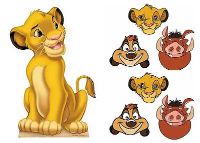 $37.58 • Buy Lion King Mini Party Pack Official Disney Simba Cardboard Cutout And Masks