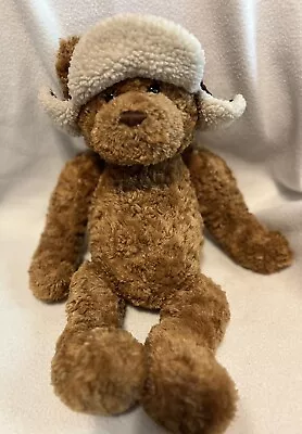 Eddie Bauer Gund Collectible Teddy Bear Plush Lumberjack Hat Stuffed Animal Toy • $40