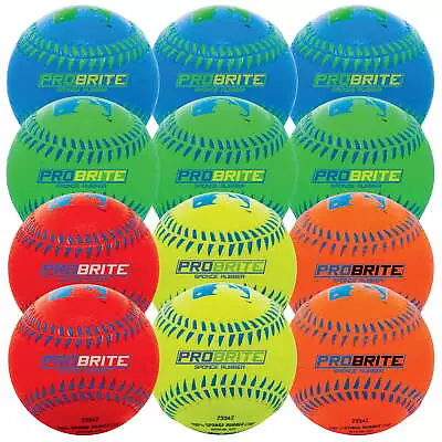 Soft Rubber Baseballs - Kids Practice Balls + Teeballs - 12 Pack • $26.82