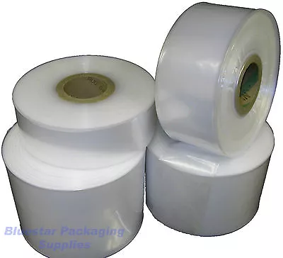 Layflat Clear Plastic Polythene Tubing 250 Gauge Lay Flat Poly Rolls • £24.25