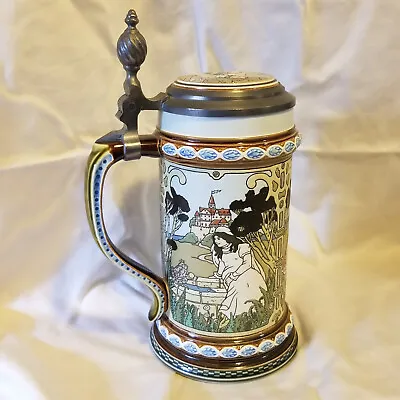 Mettlach Brothers Grimm Beer Stein 2901 Little Red Riding  Hood VILLEROY & BOCH • $59.95