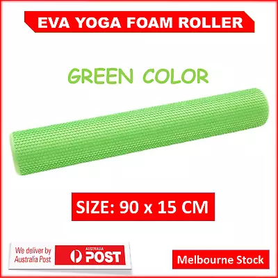 90cm Yoga Roller Physio Pilates Foam Roller Gym Back Training Exercise Massage • $3.38