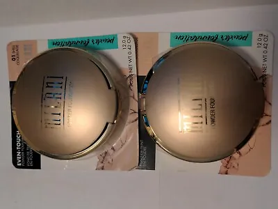 Milani Even Touch Powder Foundation #01 Shell  Lot Of 2 . • $29