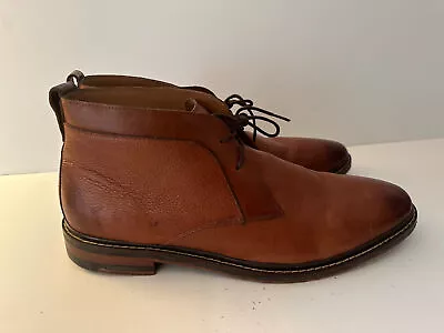 COLE HAAN Brown Leather Colton Winter Chukka Woodbury Dress Shoes Boots 11.5M • $75