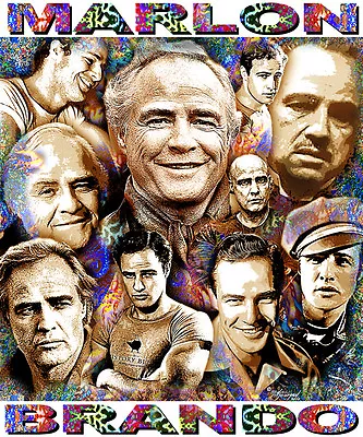  Marlon Brando  Tribute T-shirt Or Print By Ed Seeman • $22.95