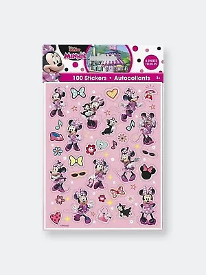 4 Sheets Disney Minnie Mouse Stickers ( 25/ Sheet) Party Favor Teacher Supply • $3.75