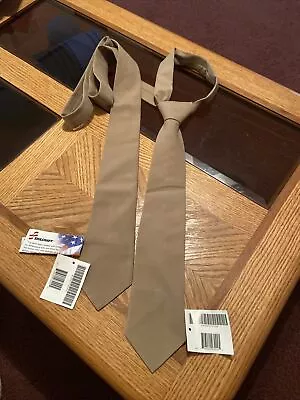 2- Brand New USMC US MARINE CORPS Military Khaki BROWN TIE With Tags • $22