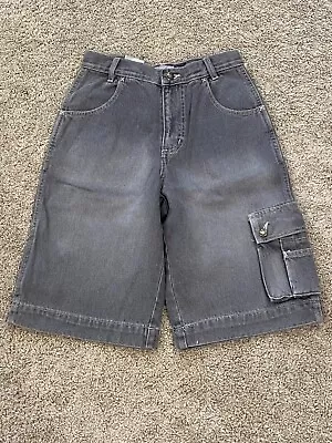 Vintage Bugle Boy Cargo Carpenter Shorts Boys Kids Size 10 R Gray (9-11) • $14.40