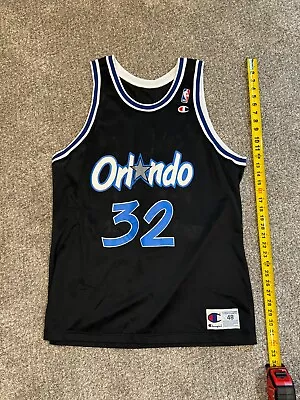 Shaquille O'Neal Shaq Magic #32 NBA Champion Jersey Size 48 Rare Vintage 1992 • $32.32