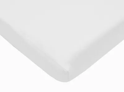 1 X Portable Mini Crib Fitted Sheet 36x24x5 In White 100% Cotton • $3.99