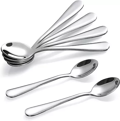6-Piece Demitasse Espresso Spoons 4 Inches Stainless Steel Mini • $8.99