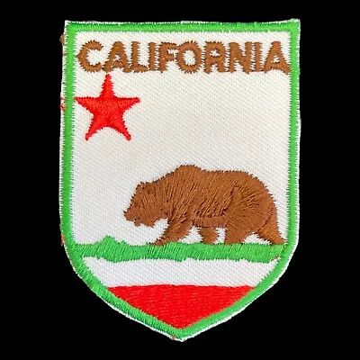 Vintage California State Flag Patch - 1980 New Old Stock • $12