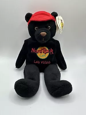 9  Hard Rock Cafe Las Vegas Charlie Beara Black Tags Plush Soft Toy • $6.97