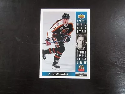 1993-94 Upper Deck McDonalds # McD 12 Jeremy Roenick Card (B75) Blackhawks • $3.99