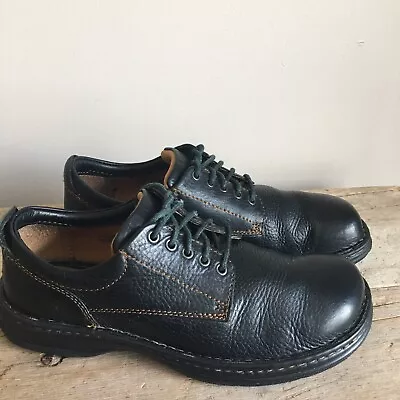 BORN Black Leather Lace Up Oxford Casual Shoe M3660 Hutchins II Men's Size 8.5 • $32.78