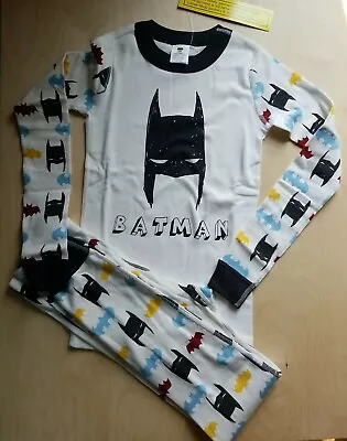 Nwot Hanna Andersson Batman Justice League Organic Long John Pajamas 140 10 • $32.99