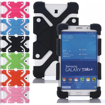 For 10  - 10.1  Inch Tablets Universal Case Adjustable Shockproof Silicone Cover • $12.99