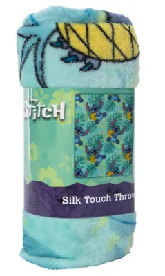 Disney Stitch Silk Touch Throw Blanket Lilo And Stitch Blanket Size 40 X 50” • $14.99