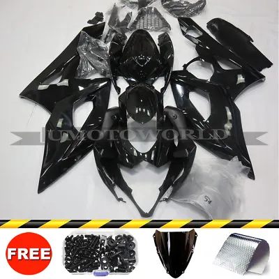 Glossy Black ABS Injection Fairing Kit For Suzuki GSXR1000 2005-2006 K5 Bodywork • $359.01