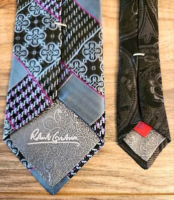 ROBERT GRAHAM Neck Tie Brand New With Tags! 100% Silk. Made In The USA! • $98