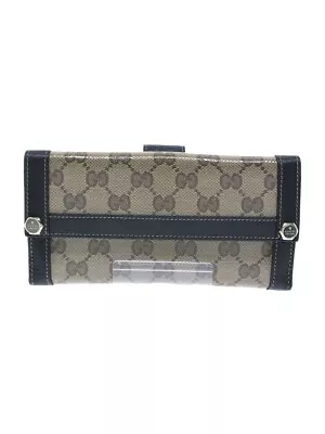 Gucci Gg Crystal/Corner Scratches/Inside Scratches/Long Wallet/Pvc/Brw/Who DCo93 • $240