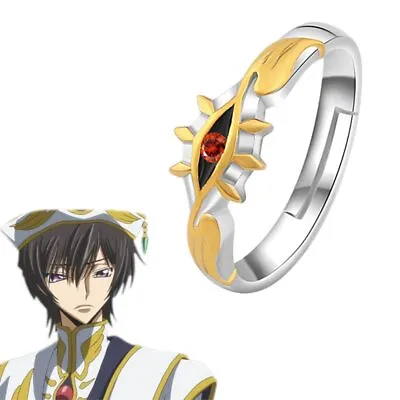 Code Geass Lelouch Of The Rebellion Lelouch Lamperouge Cosplay Adjustable Ring • $9.99