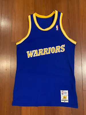 80s Blank Vtg Golden State Warriors Sand Knit MacGregor NBA Jersey  Medium • $40