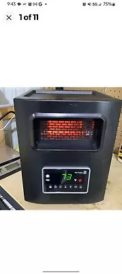 1500W NTec Quartz Infrared Electric Space Heater Digital Warmer Works! NO REMOTE • $49