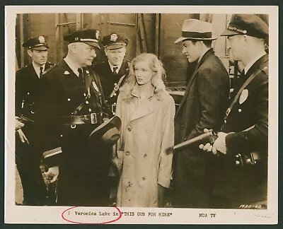 Vintage Press/Publicity 8x10 Photo Veronica Lake  This Gun For Hire  MCA TV • $29.99