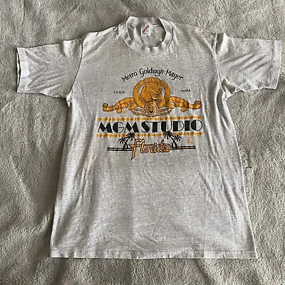Vintage Jerzees Tag Mgm Metro Goldwyn Mayer Studios T-Shirt L Single Stitch USA • $24.88
