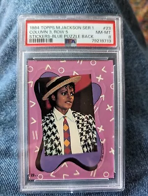 1984 Topps Michael Jackson Stickers Michael Jackson #23 PSA 8 • $7.99