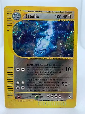 Steelix Aquapolis Holo Foil H23/H32 Pokemon TCG WOTC • $117