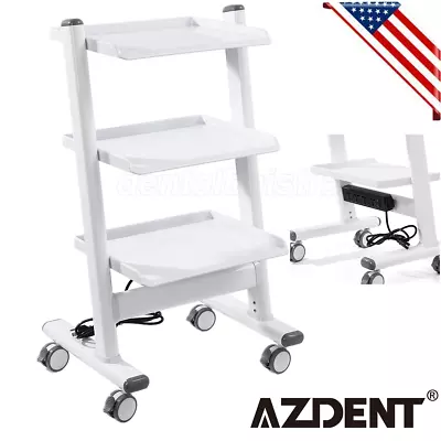 Dental Three-Layers Trolley Cart Mobile Ultrasound Cart Lab Equipment Machine • $140.79