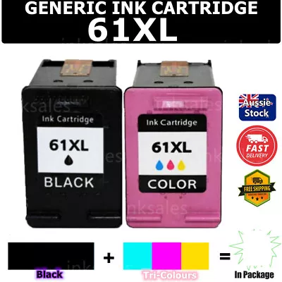 $46 • Buy Generic HP61XL 61 Ink For HP Deskjet 1010 1055 2000 Envy 4504 Officejet 4630