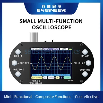 Mini Digital Oscilloscope 2.5mhz Sampling Rate 200khz Bandwidth 80khz PWM NEW • $30.88