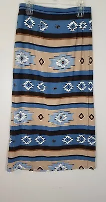  Vintage Maxi Aztec Boho Skirt  Size M Brand Capacity • $34.25