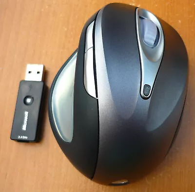 Microsoft Natural Wireless Laser Mouse 7000 Silver W/ Dongle Receiver Model 1117 • $109.85