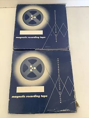 2 Master Quality Reproduction Magnetic Recording Reel Tape Mylar 1.5 Mil TA-75 • $14.99