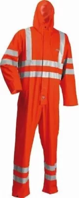 £64.95 • Buy Lyngsoe FR LR57 FR Coverall Orange Hi Vis Microflex FR Waterproof 4XL