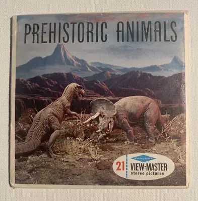 View-Master PREHISTORIC ANIMALS B619 Dinosaurs - 3 Reel Set • $22.95