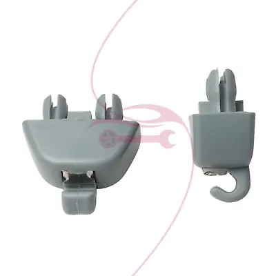 2x Gray Sun Visor Hook Clip Fits 2012-2015 VW Volkswagen Passat 6R0857561Y20 • $6.87