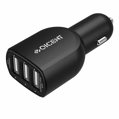 Universal 3 Usb Rapid Car Charger Dc 12v Input 2.4A/1A OutPut Lighted Multi Usb  • $9.99