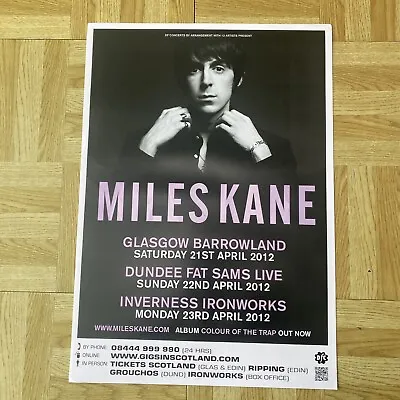 Miles Kane 2012 Scottish Tour Poster A3 • £4.99