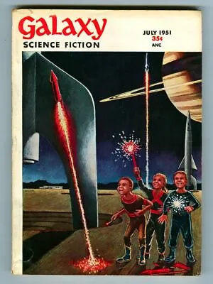 Vintage July 1951 GALAXY SCIENCE FICTION Magazine! Fritz Leiber! William Tenn! • £16.05