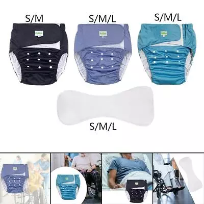 Adult Cloth Diaper For Men Women Waterproof Washable Nappy Disability Aids • $25.01