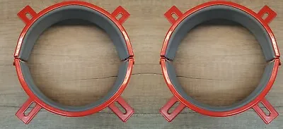 Intumescent Fire Rated Red Pipe Collars / Closer 4  110mm Up To 4 Hour Rating X2 • £29.95