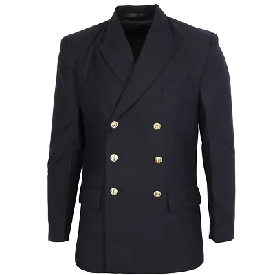 WW2 German Kriegsmarine Navy Jacket - Navy Military Coat With Anchor Buttons • £51.95