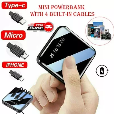 900000mAh Power Bank Mini USB Pack LED Battery Charger Portable For Mobile Phone • £5.99